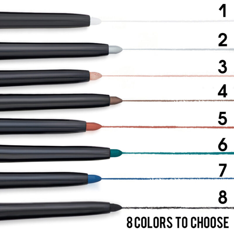 PHOFAY Waterproof Color Eyeliner Kit - 8 Vibrant Shades for Creative Eye Looks - Image 7