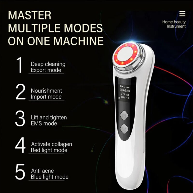 5-in-1 RF Lamp; EMS Face Machine – Anti-Aging Lamp; Skin Tightening - Image 3