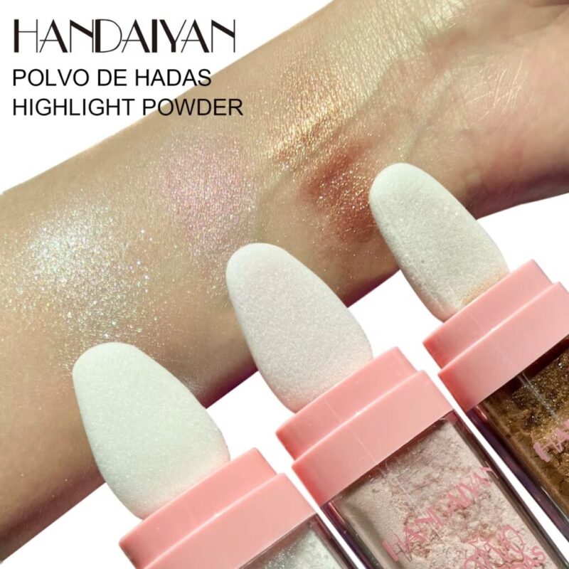 Glow-Tap Highlighter Powder – Buildable Radiance, Silky Finish, Long-Lasting | Vegan & Cruelty-Free