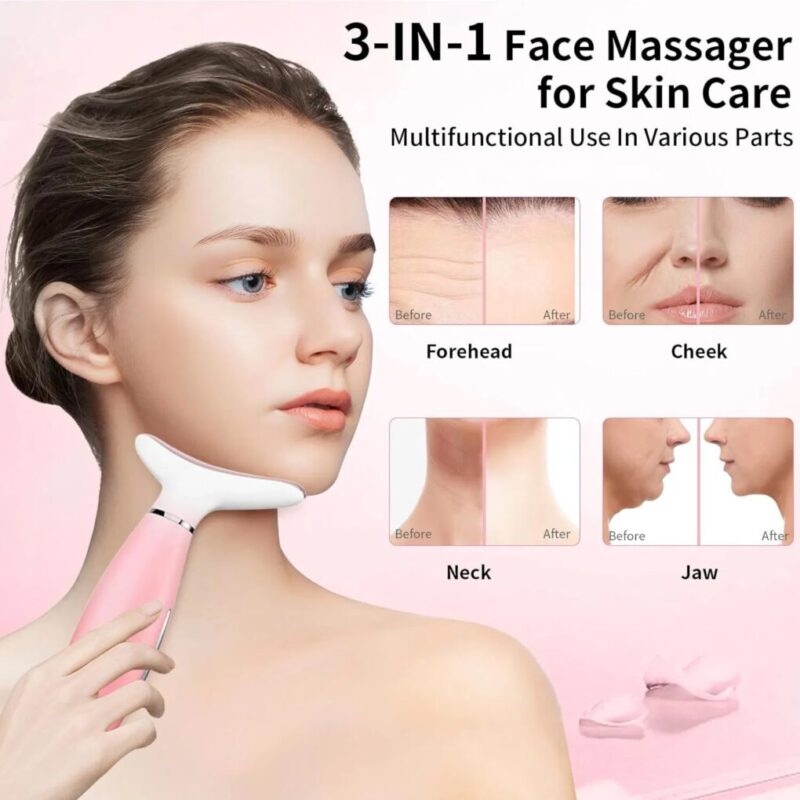 3-in-1 Facial Lamp; Neck Massager – Sculpting Tool with Heat Lamp - Image 6