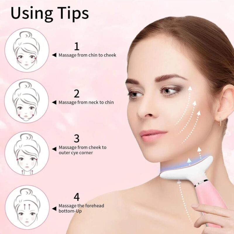 3-in-1 Facial Lamp; Neck Massager – Sculpting Tool with Heat Lamp - Image 4