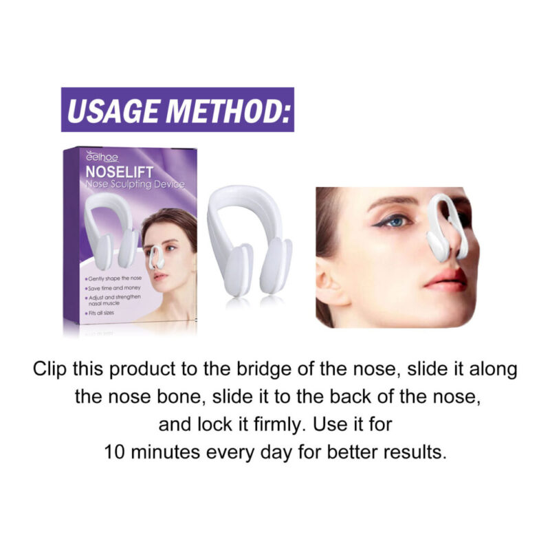EELHOE Nose Contour Shaper & Lifter - Instant Non-Surgical Nose Reshaper for High Bridge, Slimmer Profile & Symmetrical Shape (Perfect for Makeup & Beauty Routines) - Image 5