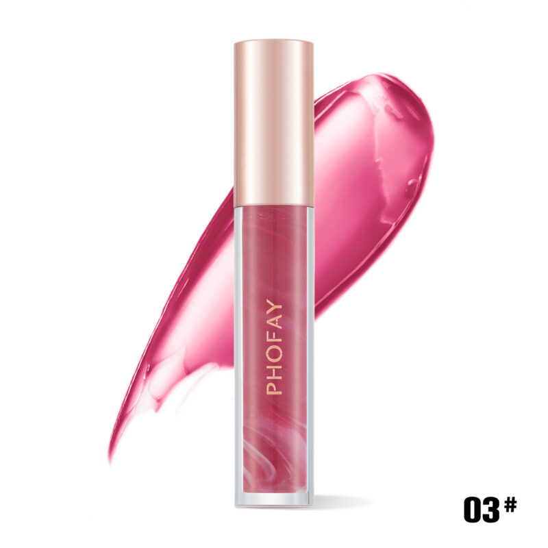 PHOFAY Rose Blooming Hydrating Lip Gloss - Image 9
