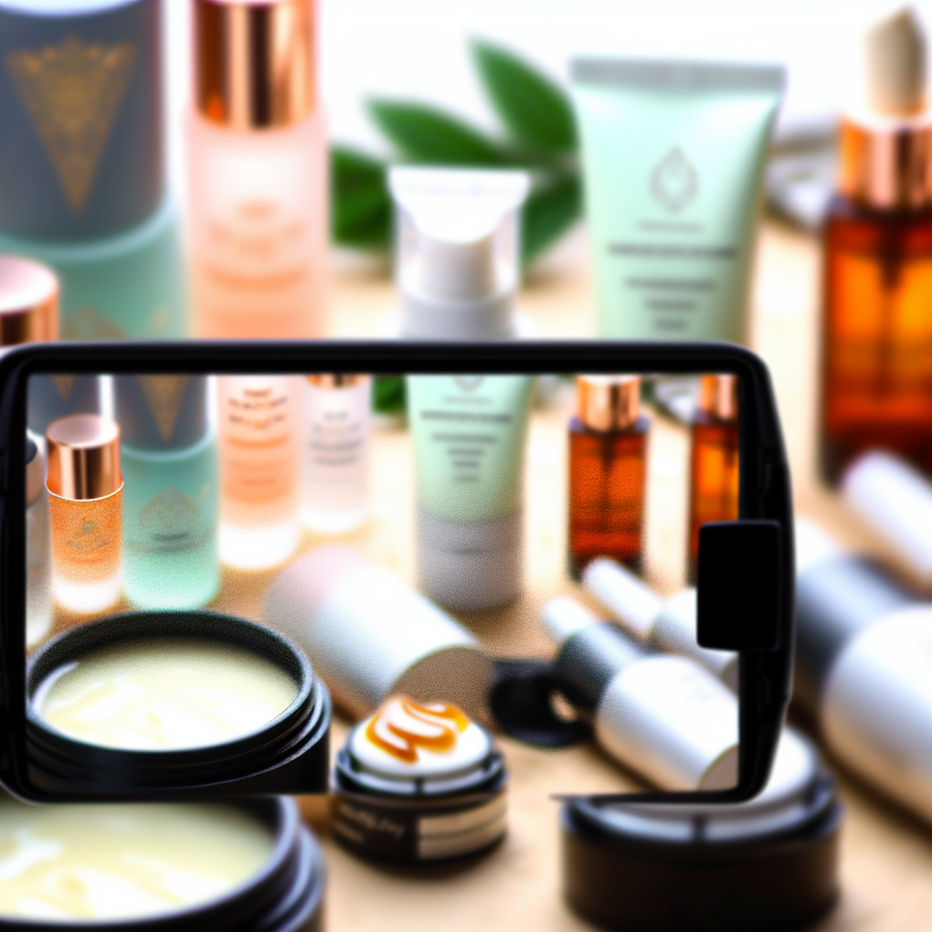 A collage of Korean beauty products.