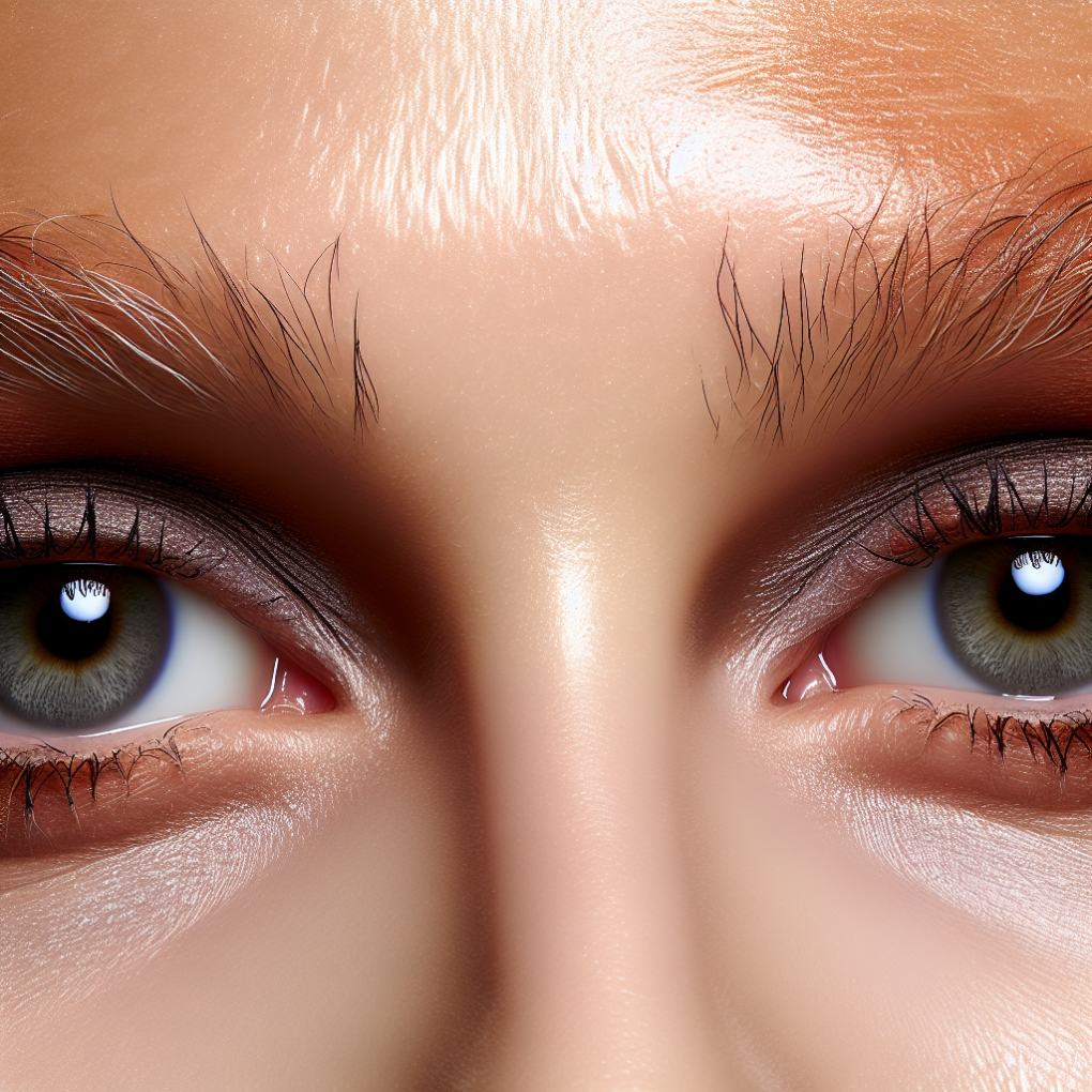 Close up of mature eyes with flawless makeup.