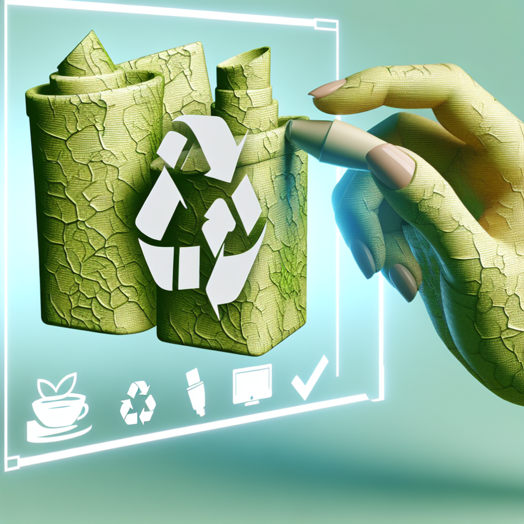 Eco-friendly beauty products with recyclable packaging.