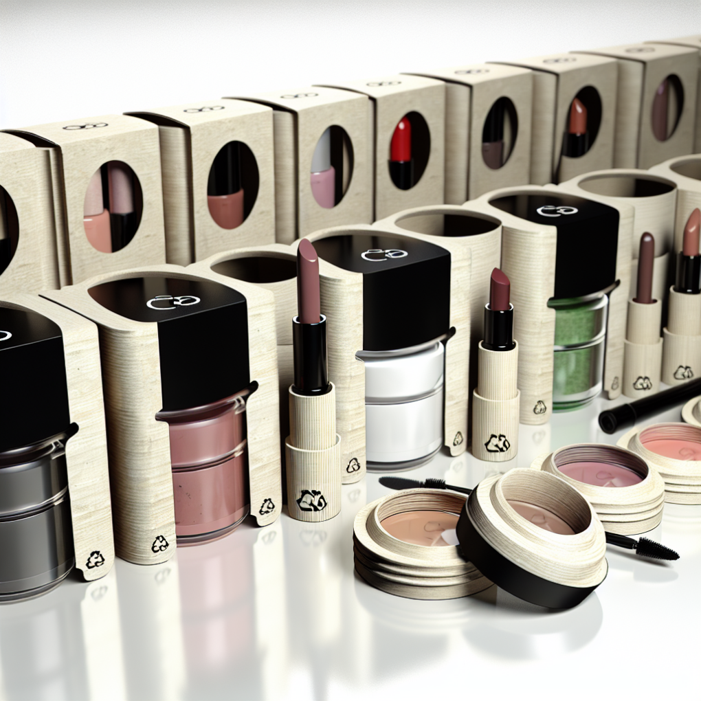 Eco-friendly beauty products with recyclable packaging.