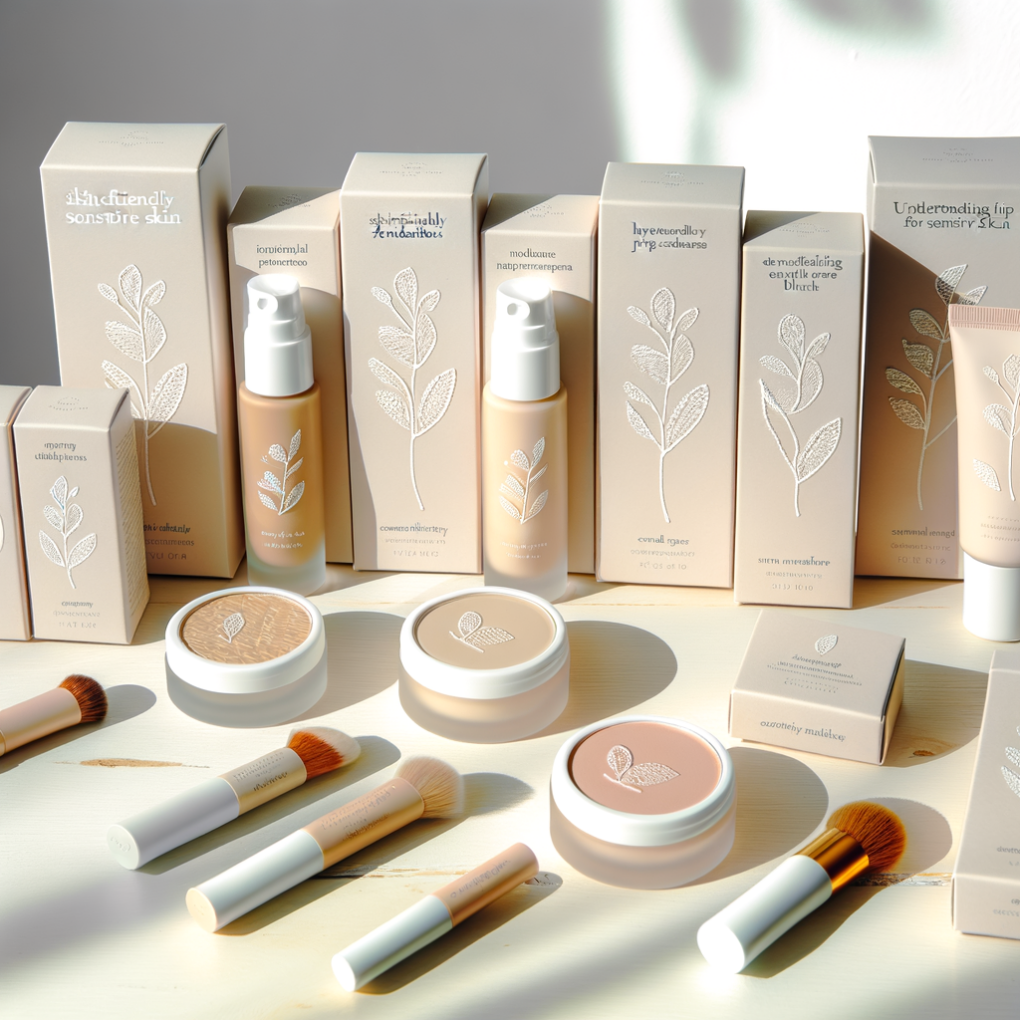 Soft, gentle makeup products for sensitive skin.